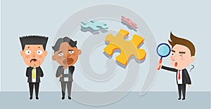 Business corporation teamwork concept flat character