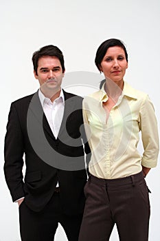 Business Couple - serious