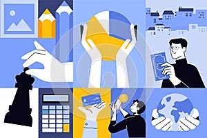 Business creative illustrations