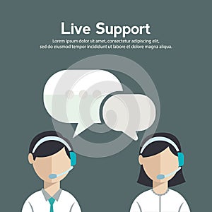 Business customer care service concept flat icons set of contact us support help desk phone call and website click for infographic