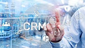 Business Customer CRM Management Analysis Service Concept. Relationship Management.