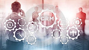 Business Customer CRM Management Analysis Service Concept. Relationship Management