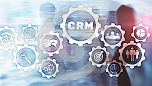 Business Customer CRM Management Analysis Service Concept. Relationship Management