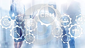 Business Customer CRM Management Analysis Service Concept. Relationship Management