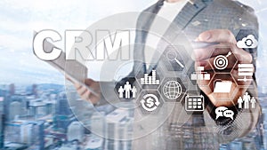 Business Customer CRM Management Analysis Service Concept. Relationship Management.