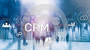 Business Customer CRM Management Analysis Service Concept. Relationship Management