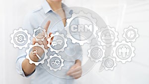 Business Customer CRM Management Analysis Service Concept. Relationship Management.