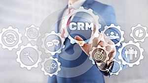 Business Customer CRM Management Analysis Service Concept. Relationship Management