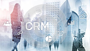 Business Customer CRM Management Analysis Service Concept. Relationship Management