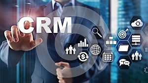 Business Customer CRM Management Analysis Service Concept. Relationship Management