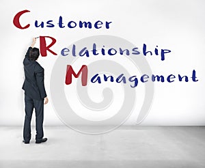 Business Customer Relationship Management Concept