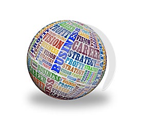 Business 3d sphere