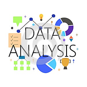 Business data analysis and effective management concept.