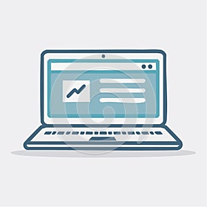 Business Data Analysis on a Laptop Screen