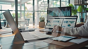 The Business Data Analysis Meeting.AI generated image