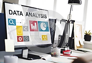 Business Data Analysis Presentation Information Concept