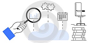 Business Data Analysis and Problem Solving Concept with Cloud Computing Elements