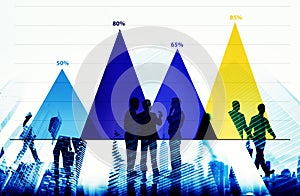 Business Data Analysis Strategy Marketing Graph Concept