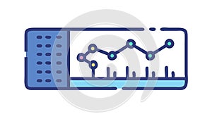 Business Data Analytics Dashboard, Performance Statistics Report, vector design Generative AI