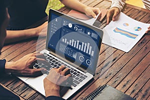 Business data dashboard analysis by ingenious computer software