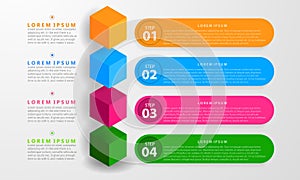 Business data infographic timeline
