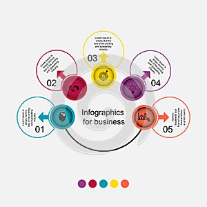 Business data visualization, infographics.