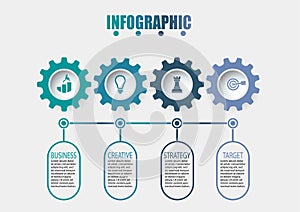 Business data visualization. timeline infographic icons designed for abstract background template