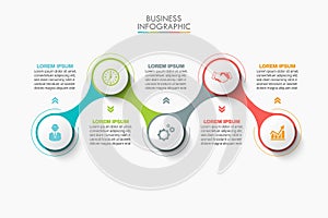 Business data visualization. timeline infographic icons designed for abstract background template