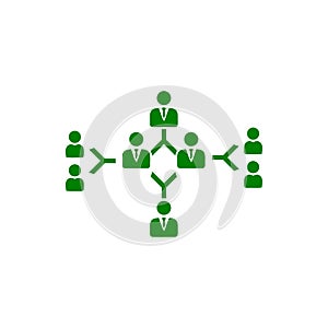 Business decision, business plan, decision making, management,  team decision, plan, planning, strategy green color icon