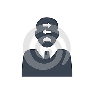 Business decision making confusion icon