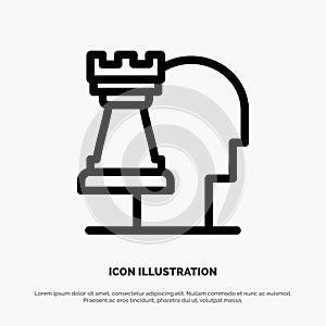 Business, Decisions, Modern, Strategic Line Icon Vector