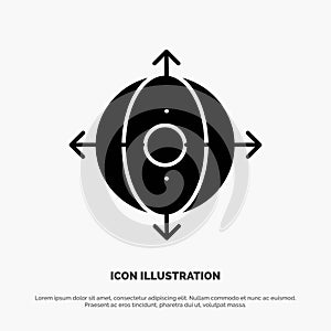 Business, Deployment, Management, Product solid Glyph Icon vector