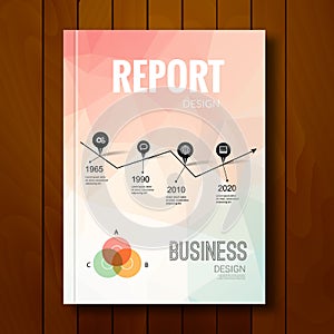 Business design background. Cover mockup layout brochure magazine report