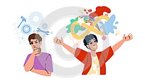 business design thinking vector