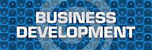 Business Development Blue Gears Square Texture