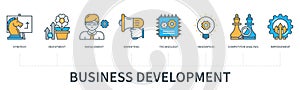 Business development concept infographics