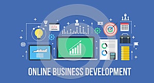 Business development - digital business concept. photo