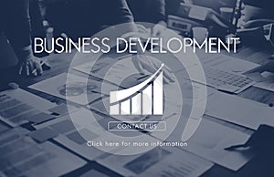 Business Development Startup Growth Statistics Concept