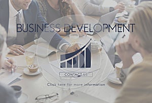 Business Development Startup Growth Statistics Concept