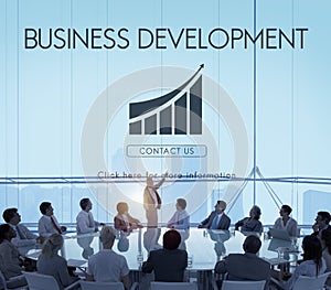 Business Development Startup Growth Statistics Concept