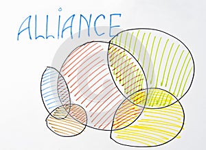 Business diagram. Alliance photo
