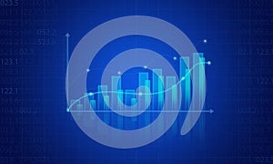 Business diagram graph background