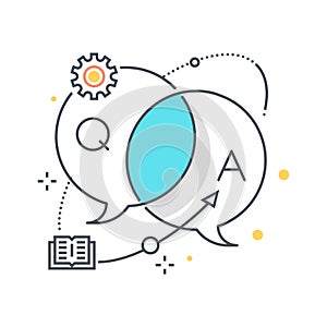 Business dialog concept illustration