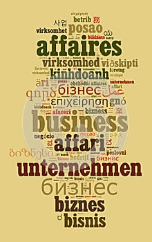 Business in different languages