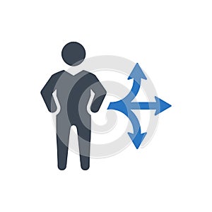 Business direction icon