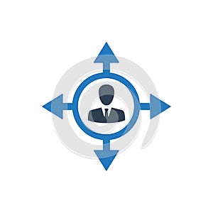 Business Direction Making Icon