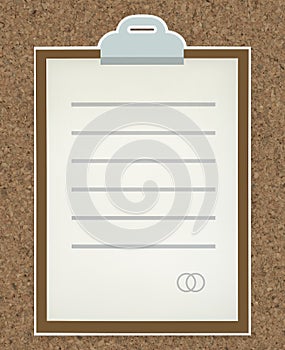 Business document paper icon isolated