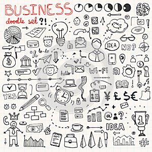 Business Doodle Element Set