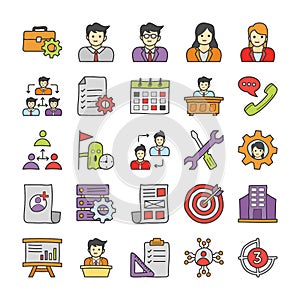 Business Doodle Icons Pack