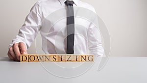 Business downsizing concept photo